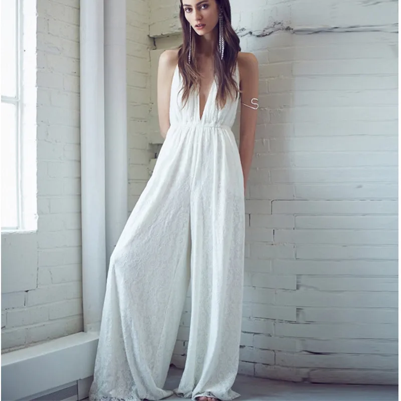 Jumpsuits for Women 2019 Casual Rompers Womens Sexy Spring Bodysuit Backless White Jumpsuit
Jumpsuits for Women 2019 Casual Rompers Womens Sexy Spring Bodysuit Backless White Jumpsuit