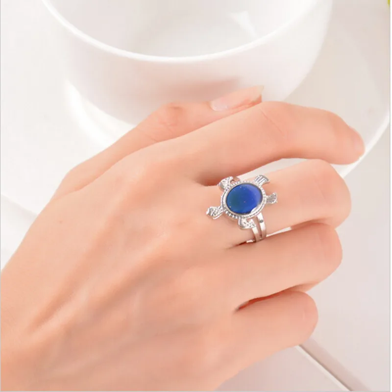 New Girl's Gift Kawaii turtle Shape Color Change Mood Ring Emotion Feeling Changeable Band Adjustable birthday present
New Girl's Gift Kawaii turtle Shape Color Change Mood Ring Emotion Feeling Changeable Band Adjustable birthday present
