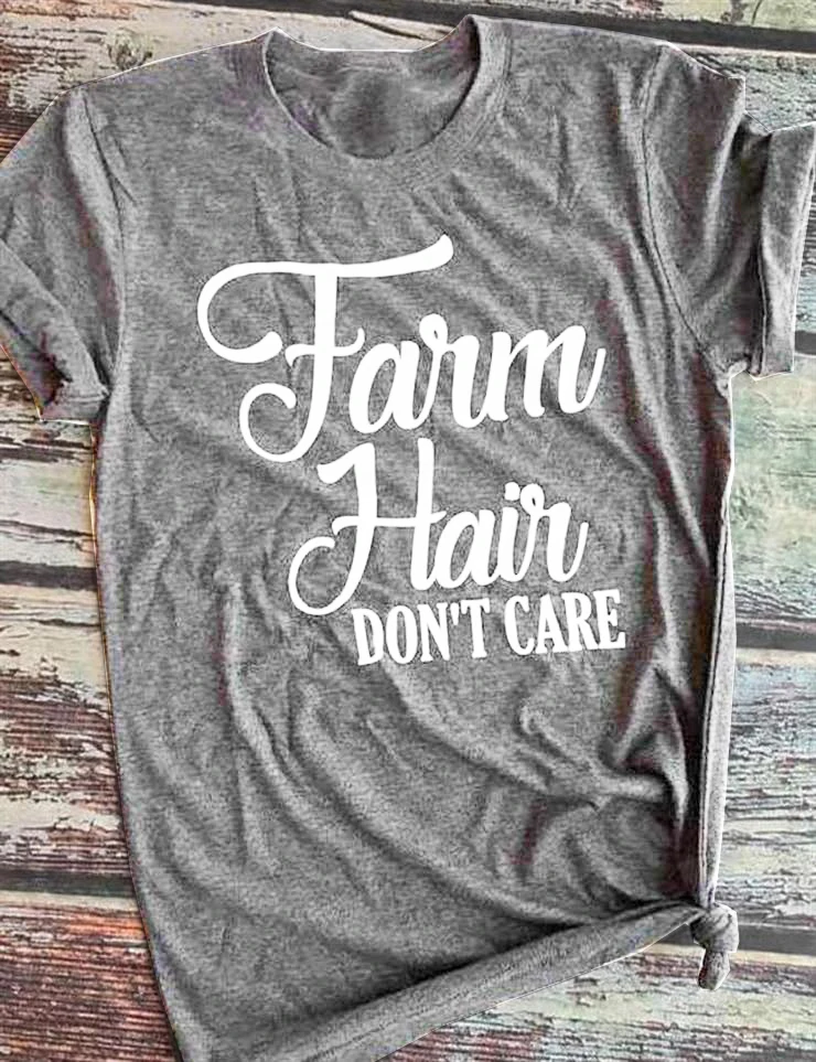Farm Hair Don't Care T-Shirt realism sarcasm style women fahsion funny slogan tops cotton vintage creative art party tees tshirt
Farm Hair Don't Care T-Shirt realism sarcasm style women fahsion funny slogan tops cotton vintage creative art party tees tshirt