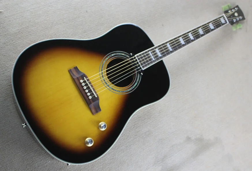Free Shipping ! High Quality new Style 41inches G john lennon 160e sunburst color acoustic electric guitar 15-6-25
Free Shipping ! High Quality new Style 41inches G john lennon 160e sunburst color acoustic electric guitar 15-6-25