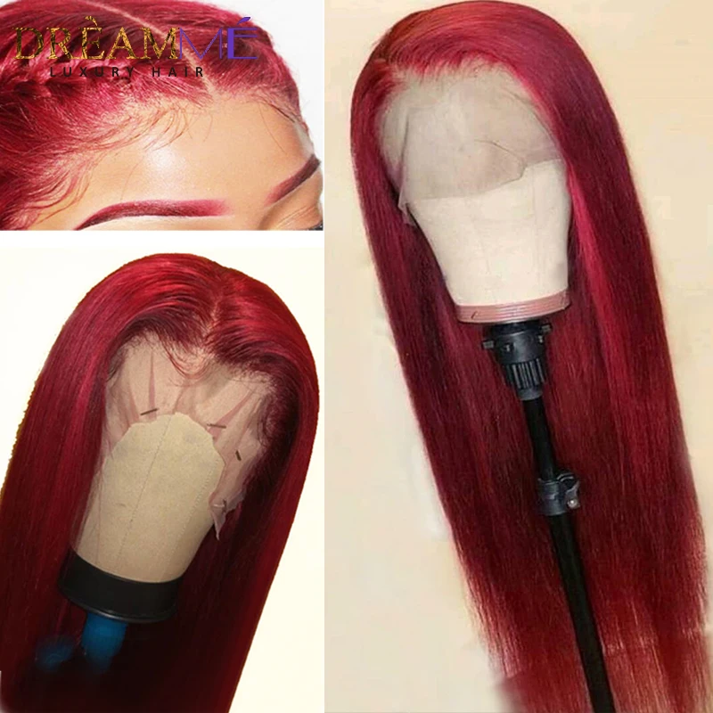 Straight Red Lace Front Human Hair Wig 13X6 Deep Part Burgundy Remy Hair Colored Wig For Black Women Preplucked Baby Hair
Straight Red Lace Front Human Hair Wig 13X6 Deep Part Burgundy Remy Hair Colored Wig For Black Women Preplucked Baby Hair