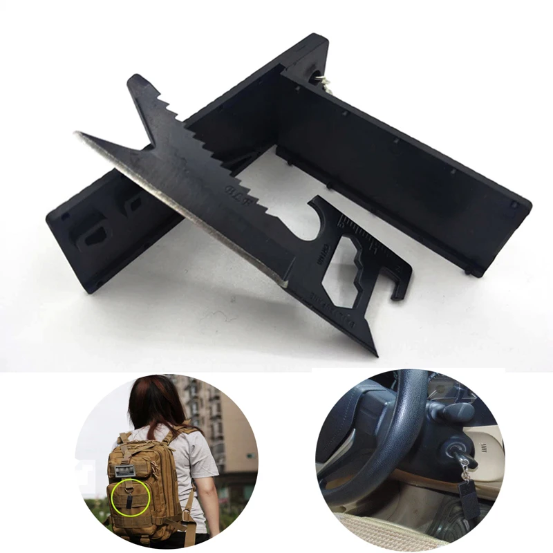 Multi-function 7 in 1 Mini Portable Pocket Saber Cards knife credit key chain EDC knife outdoor survival Camping Travel tool
Multi-function 7 in 1 Mini Portable Pocket Saber Cards knife credit key chain EDC knife outdoor survival Camping Travel tool