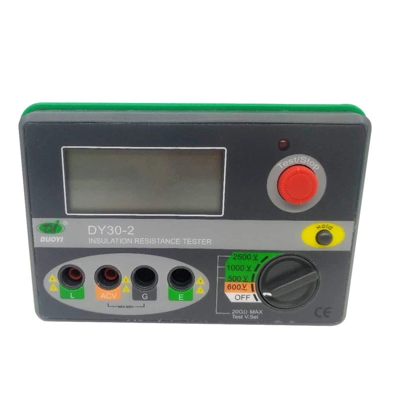 DY30-2 Auto Range Digital Insulation Resistance Tester Megger Megometro 2500V 20G ohm
DY30-2 Auto Range Digital Insulation Resistance Tester Megger Megometro 2500V 20G ohm