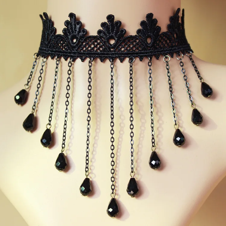 Tattoo choker necklace Gothic choker jewelry 25.9cm womens jewellery Necklaces Lace collar mujer vintage jewelry NK735
Tattoo choker necklace Gothic choker jewelry 25.9cm womens jewellery Necklaces Lace collar mujer vintage jewelry NK735