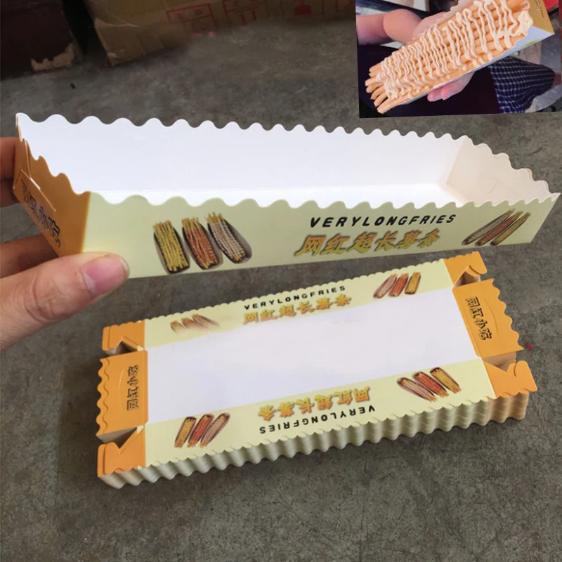 100pcs/lot Custom Snack Paper Box for French Fries/Square Paper Box/Disposable Paper Box for TaiWan Super Long 30mm French Fries
100pcs/lot Custom Snack Paper Box for French Fries/Square Paper Box/Disposable Paper Box for TaiWan Super Long 30mm French Fries