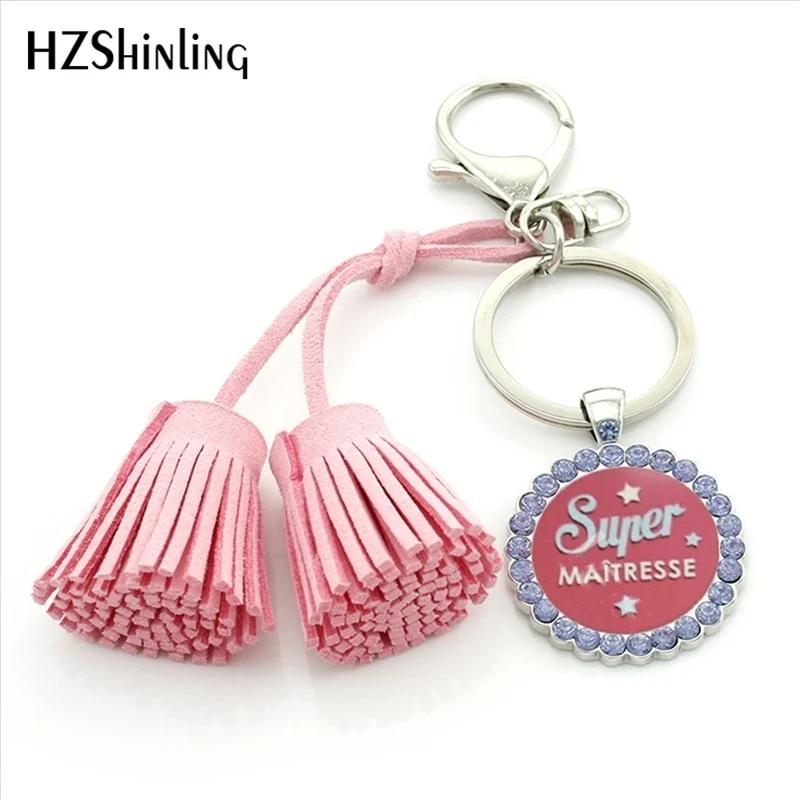 HZShinling TAC-015 Super Maitresse Pink Tassel Keyring Quote Crystal Keychain Glass Cabochon Key Chain Gifts For Men Women
HZShinling TAC-015 Super Maitresse Pink Tassel Keyring Quote Crystal Keychain Glass Cabochon Key Chain Gifts For Men Women