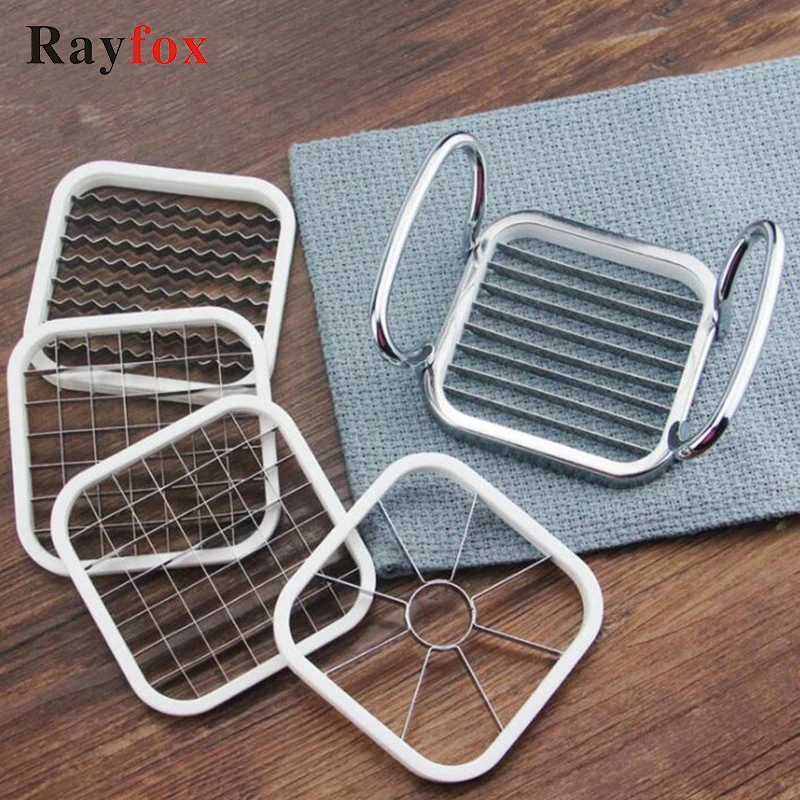 5pcs/set 5 in 1 Kitchen Accessories Stainless Steel Vegetable Fruit Cutter Shredders Potato Chips Apple French Fry Cutter Slicer
5pcs/set 5 in 1 Kitchen Accessories Stainless Steel Vegetable Fruit Cutter Shredders Potato Chips Apple French Fry Cutter Slicer