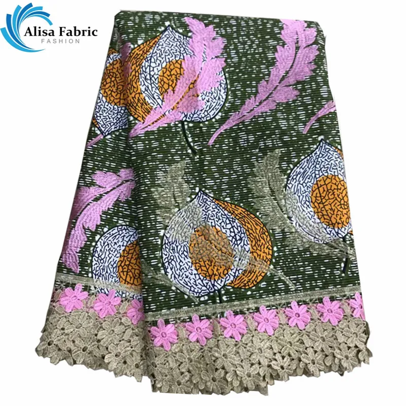 New Arrival 2019 African Wax Lace Fabric 100% Cotton Stylish 2019 African Embroidery Wax Lace 6 Yards Cord Lace Fabric For Party
New Arrival 2019 African Wax Lace Fabric 100% Cotton Stylish 2019 African Embroidery Wax Lace 6 Yards Cord Lace Fabric For Party