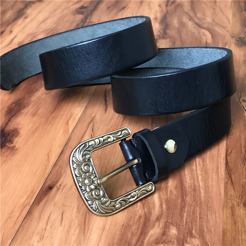 Craved Brass Belt Buckles Arabesque Belt Buckle (10)