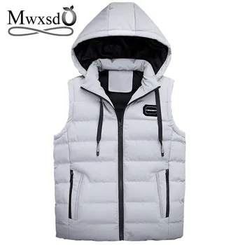 Mwxsd Brand winter men's warm hooded vest men thick sleeveless waistcoat plus cotton male solid fur solid warm zipper jacket
Mwxsd Brand winter men's warm hooded vest men thick sleeveless waistcoat plus cotton male solid fur solid warm zipper jacket