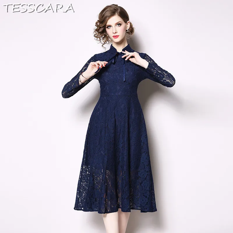 TESSCARA Women Spring Autumn Elegant Lace Dress Festa Female Vintage Designer Vestidos High Quality Retro Office Lady Robe Femme
TESSCARA Women Spring Autumn Elegant Lace Dress Festa Female Vintage Designer Vestidos High Quality Retro Office Lady Robe Femme