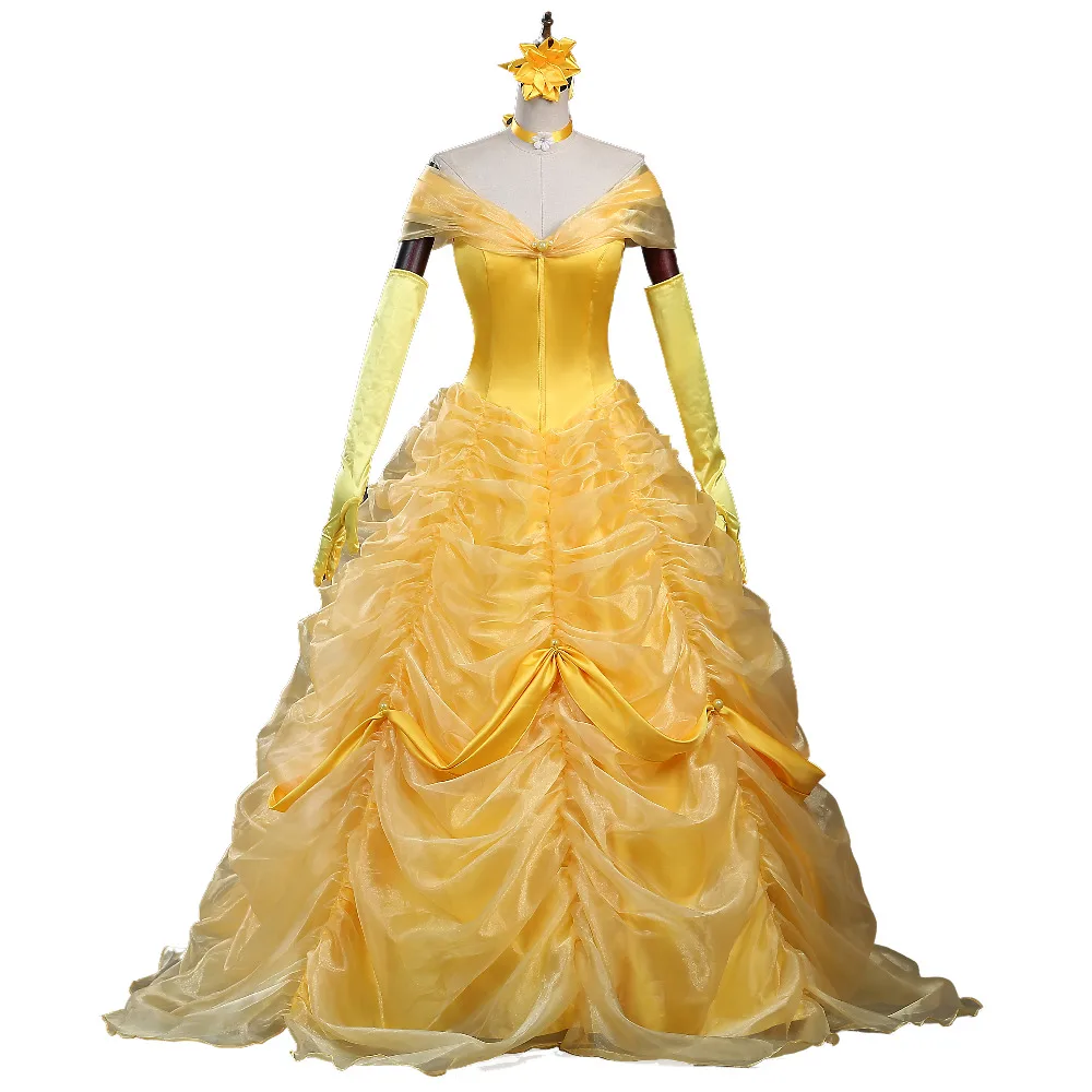 Cartoon Cosplay Women Halloween Princess Costume beauty and the beast Belle Dress Adult Princess Belle Costume
Cartoon Cosplay Women Halloween Princess Costume beauty and the beast Belle Dress Adult Princess Belle Costume