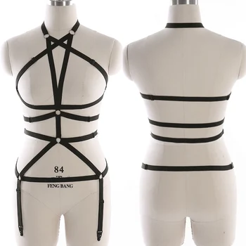 Full Body Harness Lingerie Set for Women Black Garter Sexy Harness Goth Cage Bra Erotic Festival Rave Dance Fetish Cosplay Wear
Full Body Harness Lingerie Set for Women Black Garter Sexy Harness Goth Cage Bra Erotic Festival Rave Dance Fetish Cosplay Wear
