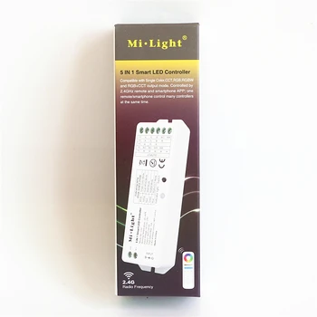 New Arrival DC 12V - 24V 15A Mi Light LS2 5 IN 1 Smart LED Controller For Single Color / CCT / RGB / RGBW / RGB+CCT LED Strips
New Arrival DC 12V - 24V 15A Mi Light LS2 5 IN 1 Smart LED Controller For Single Color / CCT / RGB / RGBW / RGB+CCT LED Strips