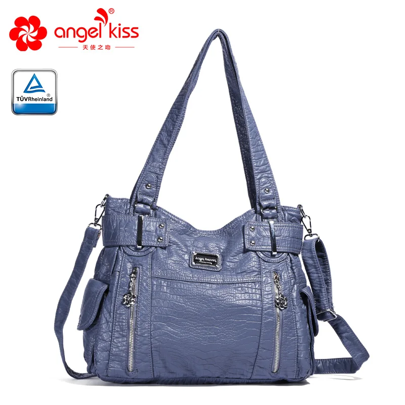 Angelkiss women leather handbags washed large capacity cross body shoulder casual totes
Angelkiss women leather handbags washed large capacity cross body shoulder casual totes