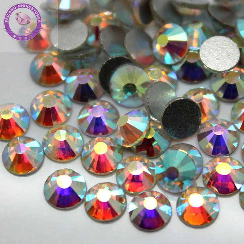 Crystal AB 3D Nail Art Rhinestones ss3 ss4 ss5 ss6 ss8 Flatack Non HotFix Glue On Rhinestone Loose Strass for Nail Decoration
Crystal AB 3D Nail Art Rhinestones ss3 ss4 ss5 ss6 ss8 Flatack Non HotFix Glue On Rhinestone Loose Strass for Nail Decoration