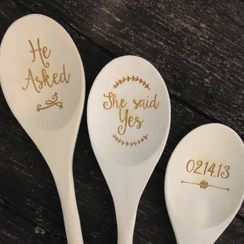personalized he asked she said yes engraved bridal shower Wedding Wooden spoons birthday baby baptism party favors gifts
personalized he asked she said yes engraved bridal shower Wedding Wooden spoons birthday baby baptism party favors gifts