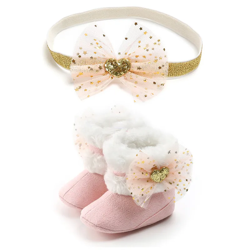 New First Walkers Girls Baby Shoes Baby Headband Set Newborn Cotton Booties Boots Infant Soft Bottom Shoes Baby Hair Accessories
New First Walkers Girls Baby Shoes Baby Headband Set Newborn Cotton Booties Boots Infant Soft Bottom Shoes Baby Hair Accessories