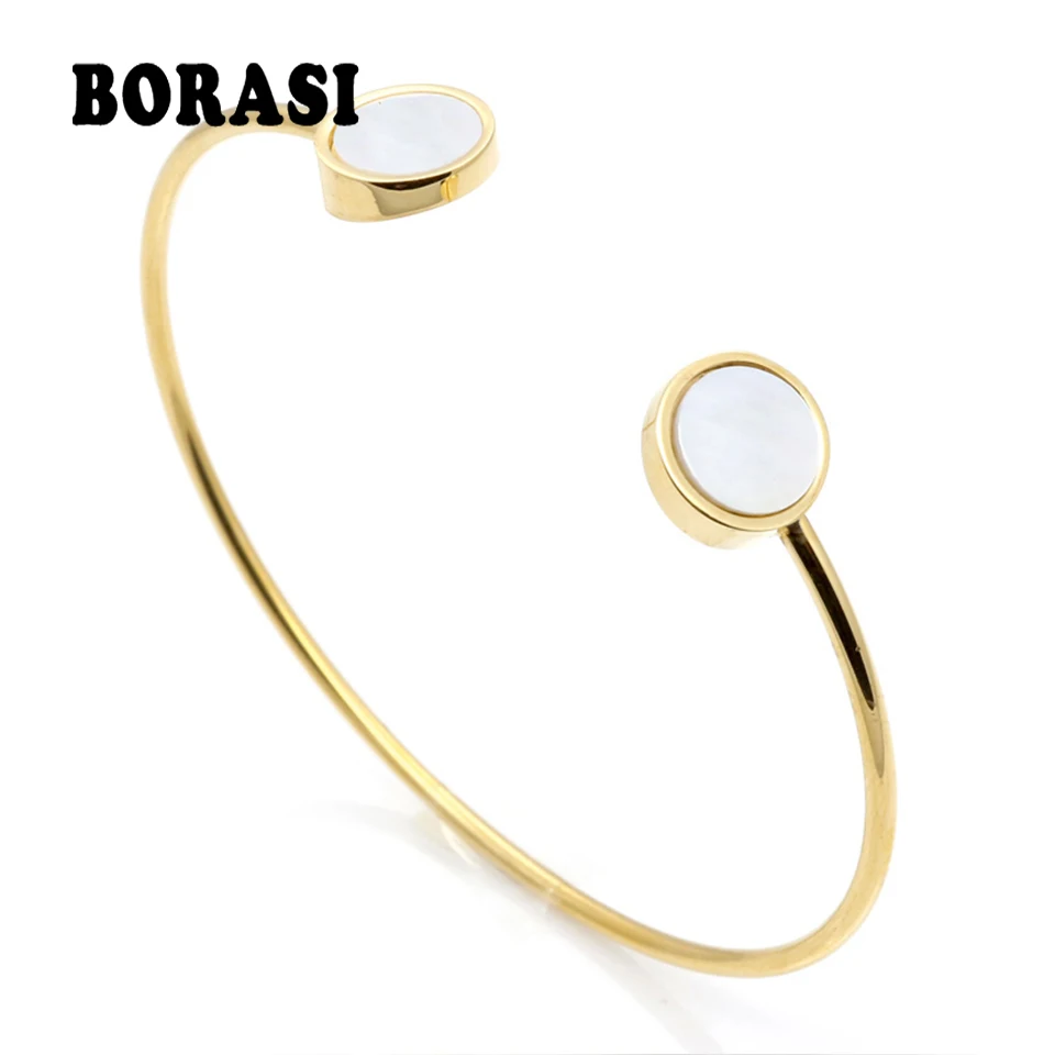 Trendy Geometric Double Round Shell Bracelet Gold Color Bangles Classic Fashion Jewellery Opening Design Bracelet For Women
Trendy Geometric Double Round Shell Bracelet Gold Color Bangles Classic Fashion Jewellery Opening Design Bracelet For Women