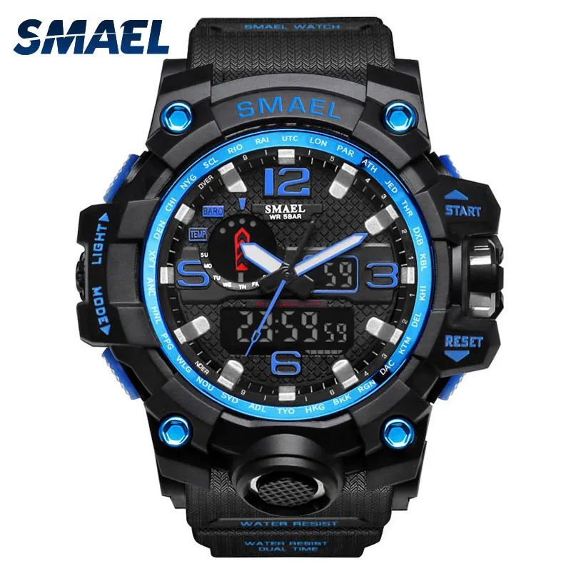 mens watches top brand luxury SMAEL Men Sport Watch Dual Display Analog Digital LED Electronic Wrist Watches мужские часы #30
mens watches top brand luxury SMAEL Men Sport Watch Dual Display Analog Digital LED Electronic Wrist Watches мужские часы #30