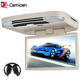 Cemicen 15.6 Inch Car Mount Monitor Roof Flip Down DVD Player HD 1080P Video With HDMI Port USB SD Speaker IR/FM Transmitter
Cemicen 15.6 Inch Car Mount Monitor Roof Flip Down DVD Player HD 1080P Video With HDMI Port USB SD Speaker IR/FM Transmitter