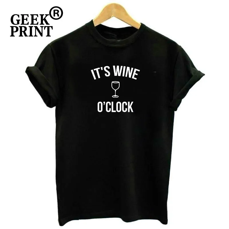 Women Tops IT'S WINE O'CLOCK Prosecco Gin Vodka alcohol drink Christmas Funny T Shirt Gifts Dropshipping
Women Tops IT'S WINE O'CLOCK Prosecco Gin Vodka alcohol drink Christmas Funny T Shirt Gifts Dropshipping