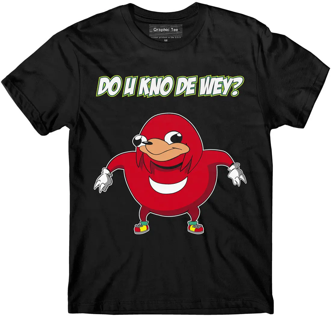 Футболка Knuckles футболка meme забавная с короткими рукавами для мужчин|Футболки| |
