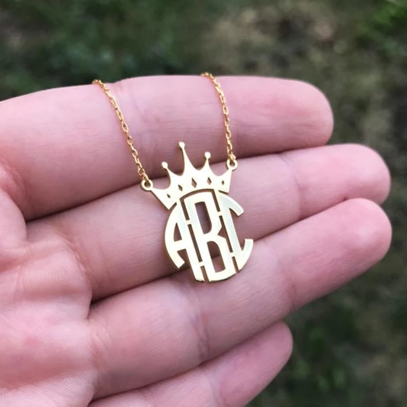 Personalized Name Necklaces Silver Custom Crown Monogram Necklace Women Princess Jewelry Stainless Steel Chain Friendship Gift
Personalized Name Necklaces Silver Custom Crown Monogram Necklace Women Princess Jewelry Stainless Steel Chain Friendship Gift