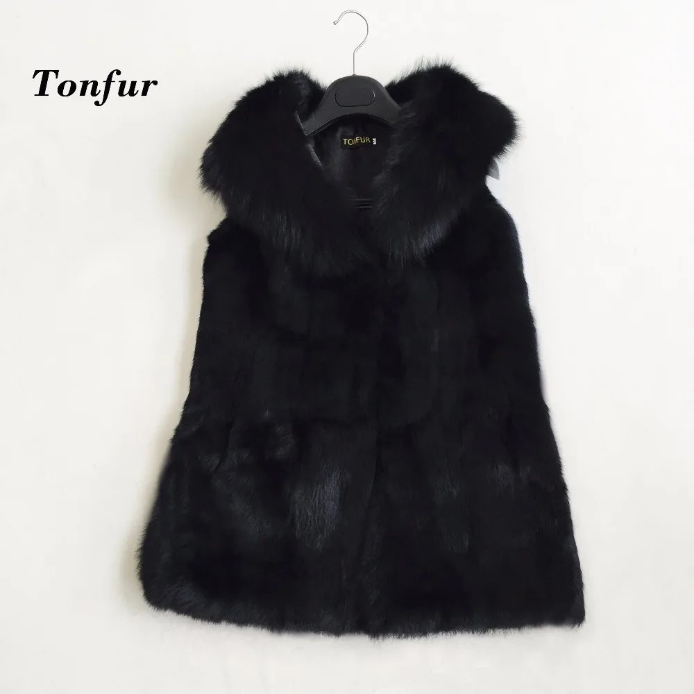 New Season Arrival Spring Summer Autumn 100% True Real Rabbit Fur Vest with big genuine fox fur gilet customize fur coat tbsr246
New Season Arrival Spring Summer Autumn 100% True Real Rabbit Fur Vest with big genuine fox fur gilet customize fur coat tbsr246