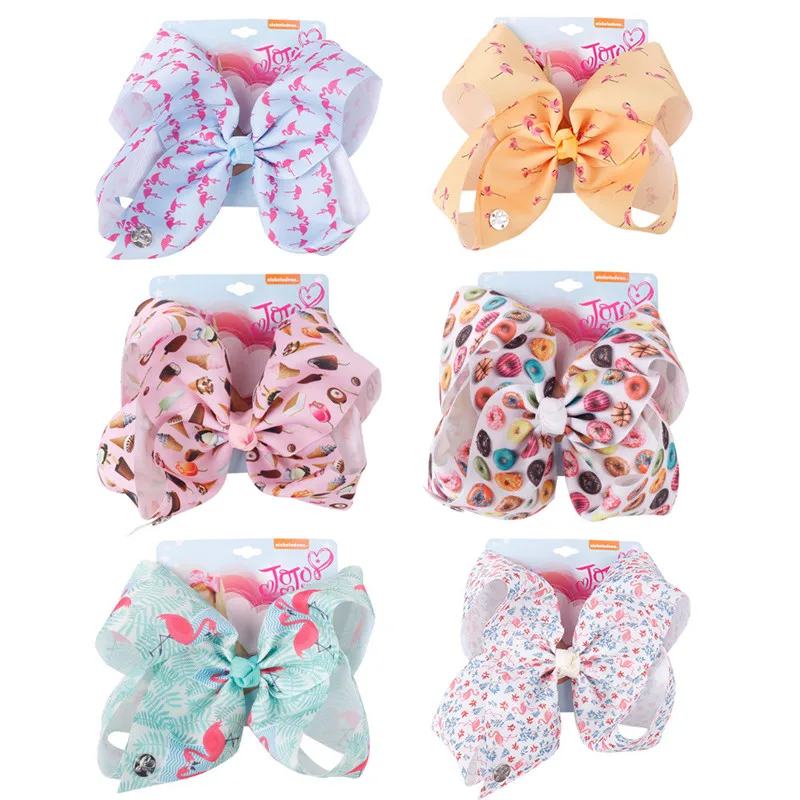 7" Jojo Bows for Girls Jojo Siwa Large Flamingo Printed Hair Bows for Girls with Clips Bowknot Handmade Hair Accessories
7" Jojo Bows for Girls Jojo Siwa Large Flamingo Printed Hair Bows for Girls with Clips Bowknot Handmade Hair Accessories