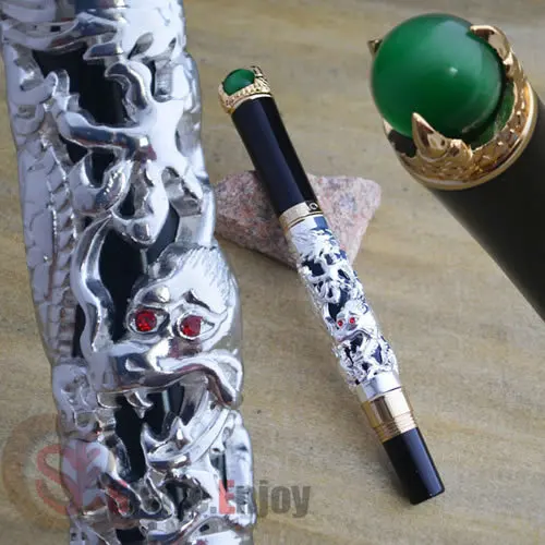 Шариковая ручка JINHAO SILVER DRAGON KING PLAY PEARL OVERLORD с тиснением лучший подарок для офиса