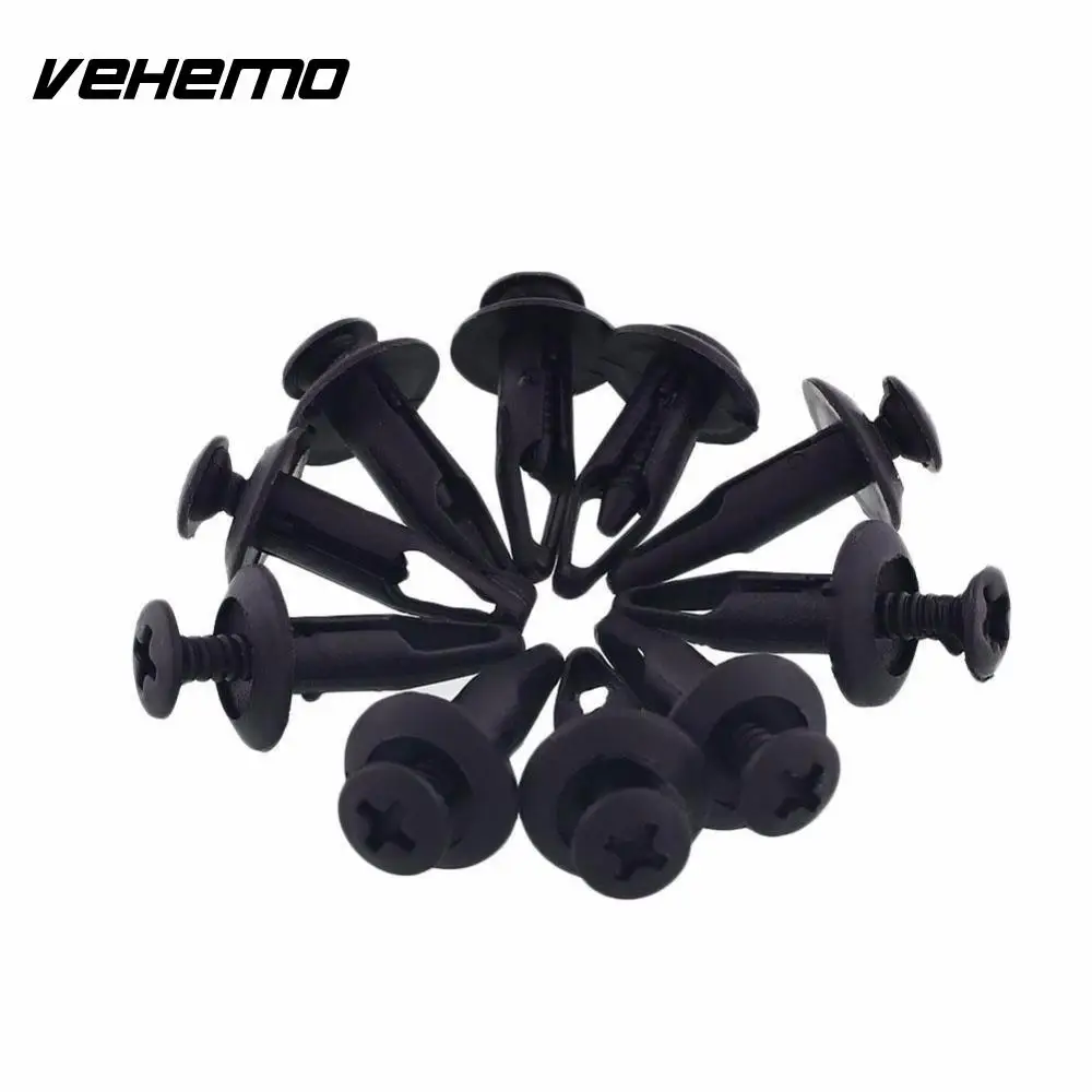 Vehemo 100Pcs Car Door cilps Fender Plastic Screw Rivet Trim 6.3mm Fastener Mud Flaps for Ford Plastic Rivet Fastener
Vehemo 100Pcs Car Door cilps Fender Plastic Screw Rivet Trim 6.3mm Fastener Mud Flaps for Ford Plastic Rivet Fastener