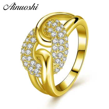 AINUOSHI Luxury 14K Circle Cluster Ring 14K Solid Yellow Gold Shinning SONA Diamond CZ Wedding Engagement Ring For Women Jewelry
AINUOSHI Luxury 14K Circle Cluster Ring 14K Solid Yellow Gold Shinning SONA Diamond CZ Wedding Engagement Ring For Women Jewelry