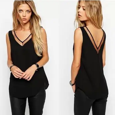 Tank Top New Arrival Summer Style Women Tank Top Black /White Sexy Chiffon Tops Casual Woman Sleeveless Blouse
Tank Top New Arrival Summer Style Women Tank Top Black /White Sexy Chiffon Tops Casual Woman Sleeveless Blouse