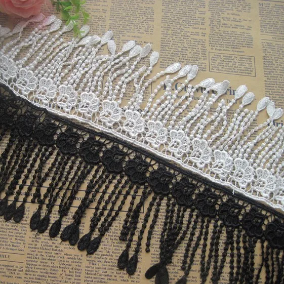 15yards 11cm Polyester Tassel Lace Trim Wedding Embroidered Dress Headwear DIY Handmade Patchwork Ribbon Sewing Supplies Crafts
15yards 11cm Polyester Tassel Lace Trim Wedding Embroidered Dress Headwear DIY Handmade Patchwork Ribbon Sewing Supplies Crafts