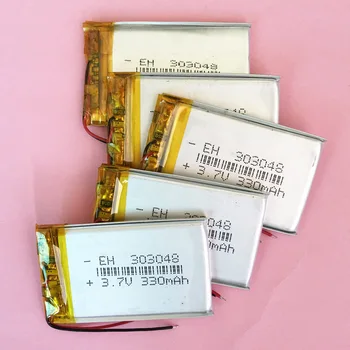 Wholesale 10 pcs 3.7V 330mAh 303048 Lithium Polymer Li-Po Rechargeable Battery For DIY Mp3 MP4 MP5 GPS PSP bluetooth
Wholesale 10 pcs 3.7V 330mAh 303048 Lithium Polymer Li-Po Rechargeable Battery For DIY Mp3 MP4 MP5 GPS PSP bluetooth