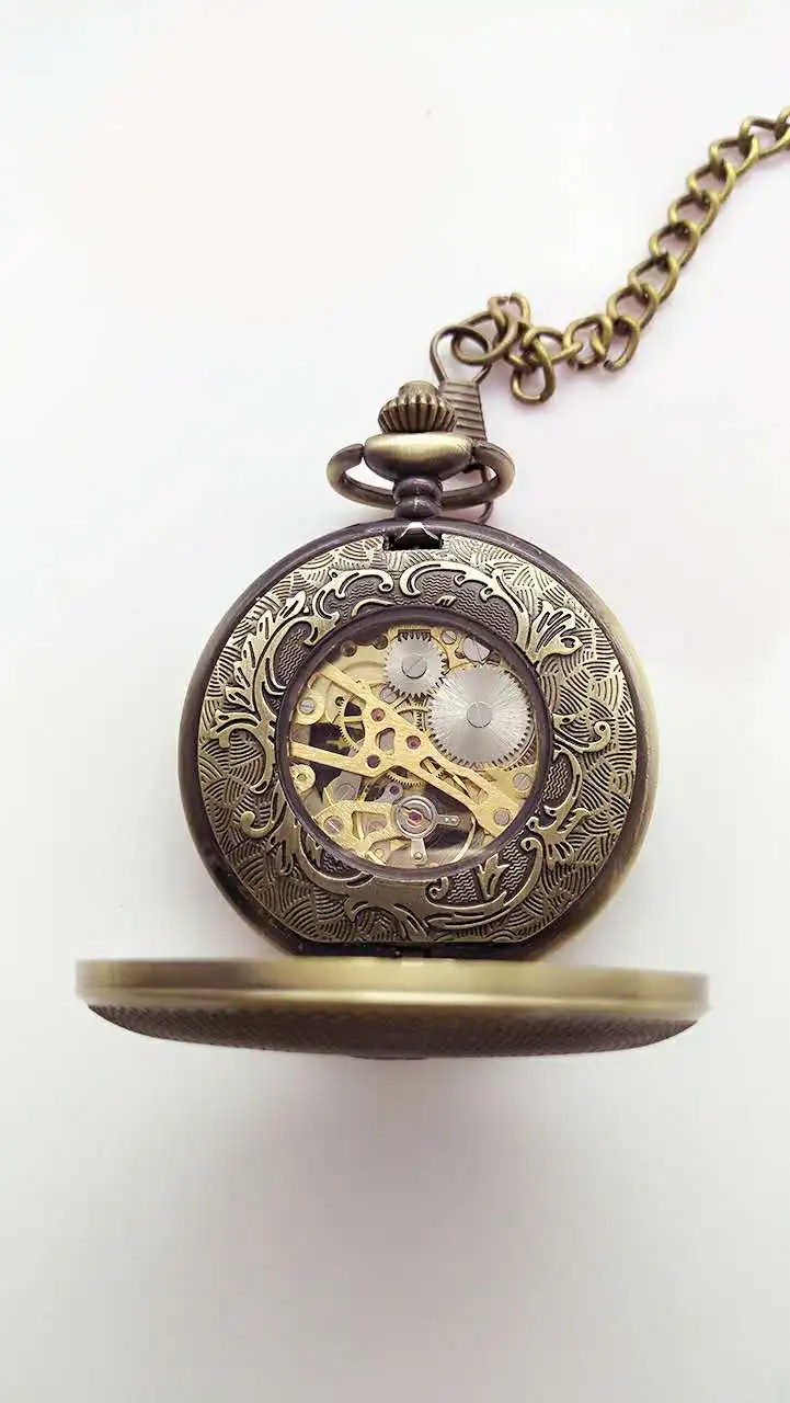 Double open Dual display Roman White literally men gift Mechanical pocket watches
Double open Dual display Roman White literally men gift Mechanical pocket watches