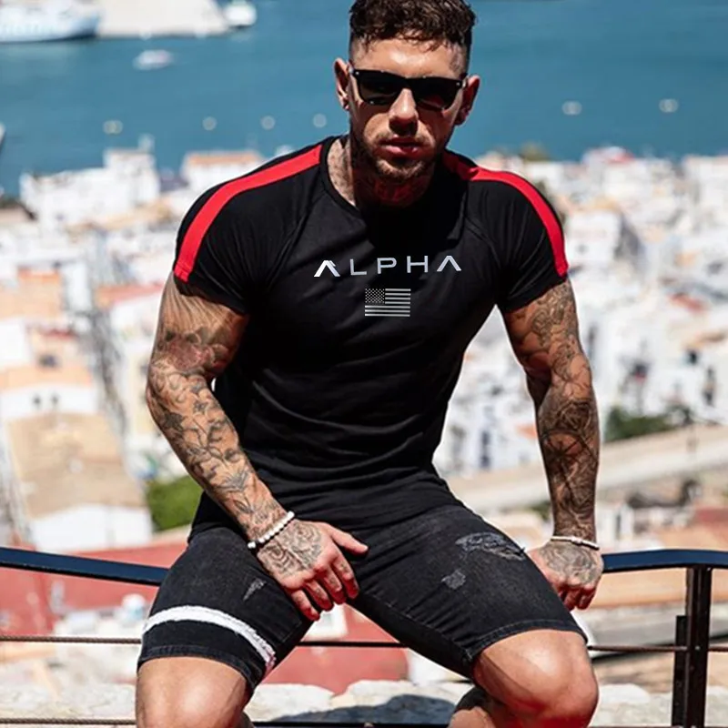 Summer Rashgard Sport Shirt Men Gym T shirt Cotton Running Tshirt Men Fitness Workout T Shirt Sport Tshirts Male Sportswear
Summer Rashgard Sport Shirt Men Gym T shirt Cotton Running Tshirt Men Fitness Workout T Shirt Sport Tshirts Male Sportswear