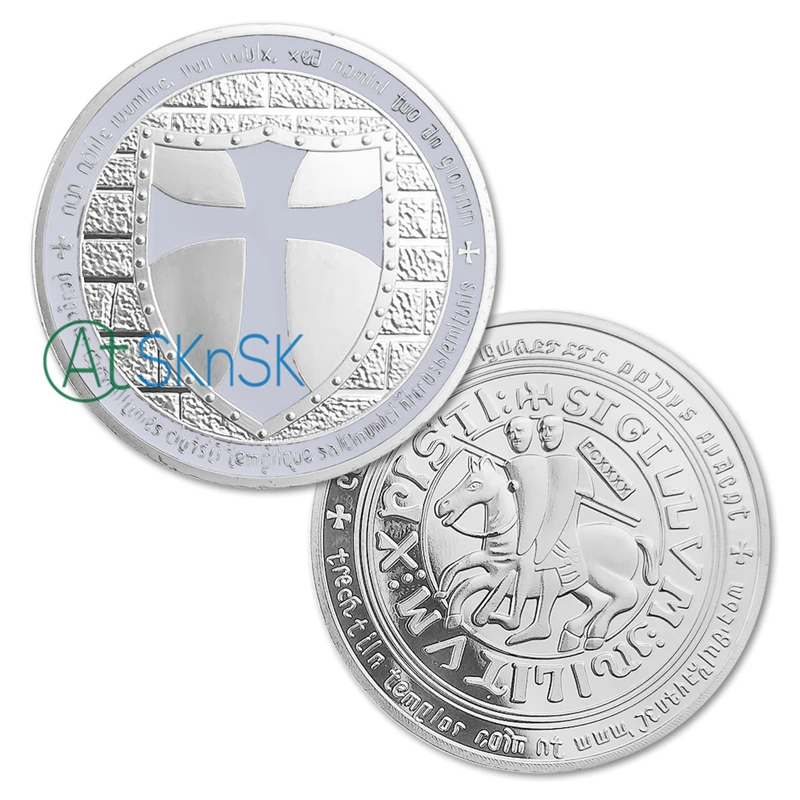 5pcs/lot Free shipping One Troy Oz 24K Pure Silver-plated Clad White CRUSADER CROSS Color Knights Templar Round Souvenir Coins
5pcs/lot Free shipping One Troy Oz 24K Pure Silver-plated Clad White CRUSADER CROSS Color Knights Templar Round Souvenir Coins