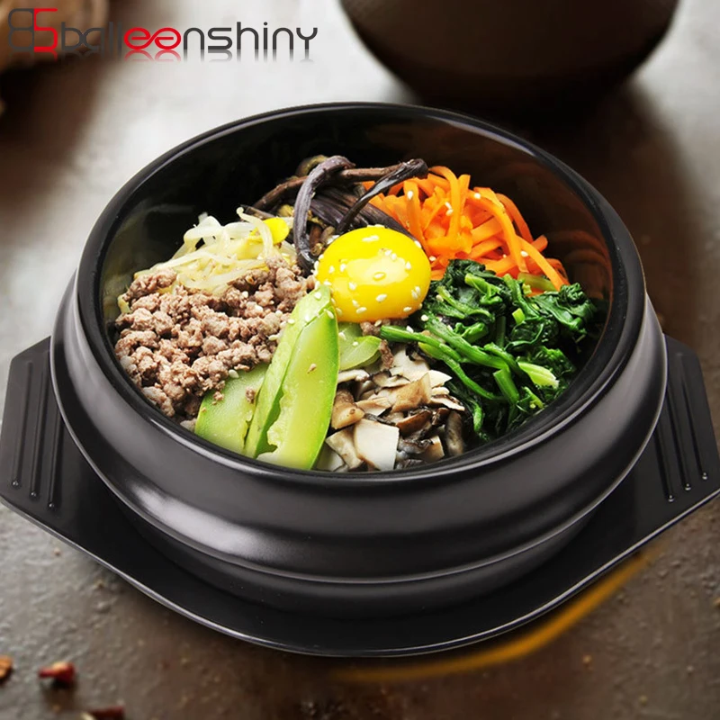 BalleenShiny Stone Bibimbap Pot Heat Resistance Kitchen Cooking Claypot Rice Miso Soup Casserole Noodle Pot Tray Tableware 
BalleenShiny Stone Bibimbap Pot Heat Resistance Kitchen Cooking Claypot Rice Miso Soup Casserole Noodle Pot Tray Tableware