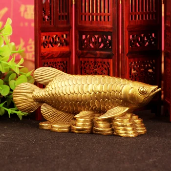 Copper fish ornaments auspicious wealth arowana Zhaocai Cai Wang cause May there be surpluses every year.
Copper fish ornaments auspicious wealth arowana Zhaocai Cai Wang cause May there be surpluses every year.