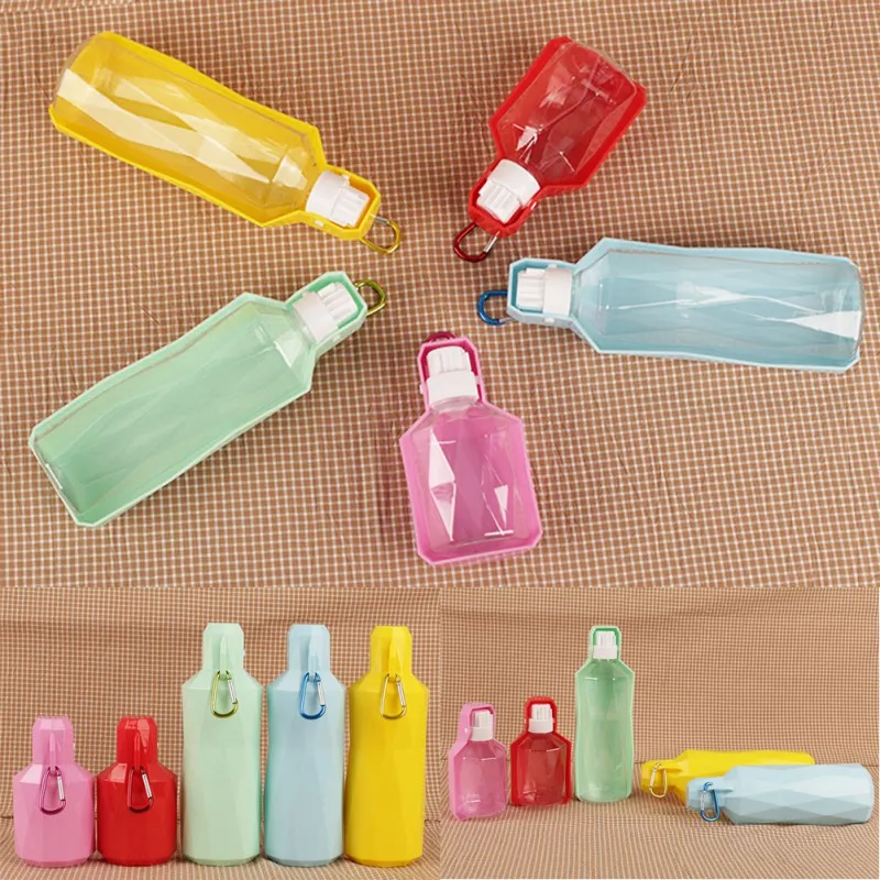 

500ml/250ml Sport Pets Dog Water Bottle For Kitten Cat Drinking Fountain Automatic Slow Water Dispenser Plastic Travel Dog Bowl