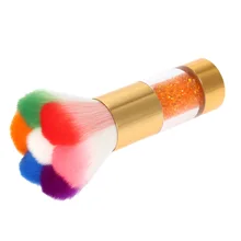 Красочная роспись ногтей Пыль Щетка для удаления пыли акриловый УФ гель для ногтей чистящий порошок Стразы макияж основа инструмент(China)