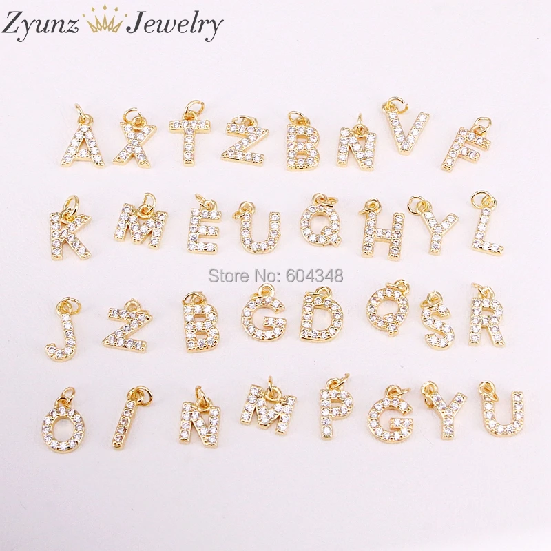 26PCS ZYZ315-4693 Fashion Micro Pave Cubic Zirconia Pendants Charms For Necklaces Earrings Diy Copper CZ Letter Jewelry Findings
26PCS ZYZ315-4693 Fashion Micro Pave Cubic Zirconia Pendants Charms For Necklaces Earrings Diy Copper CZ Letter Jewelry Findings