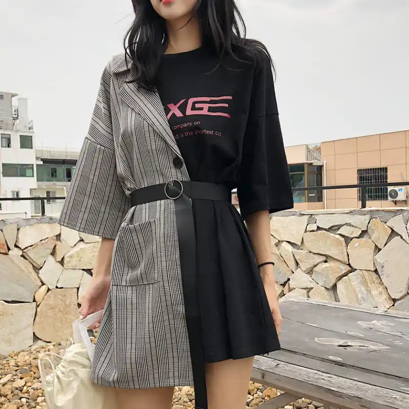 lace up tee shirt dress