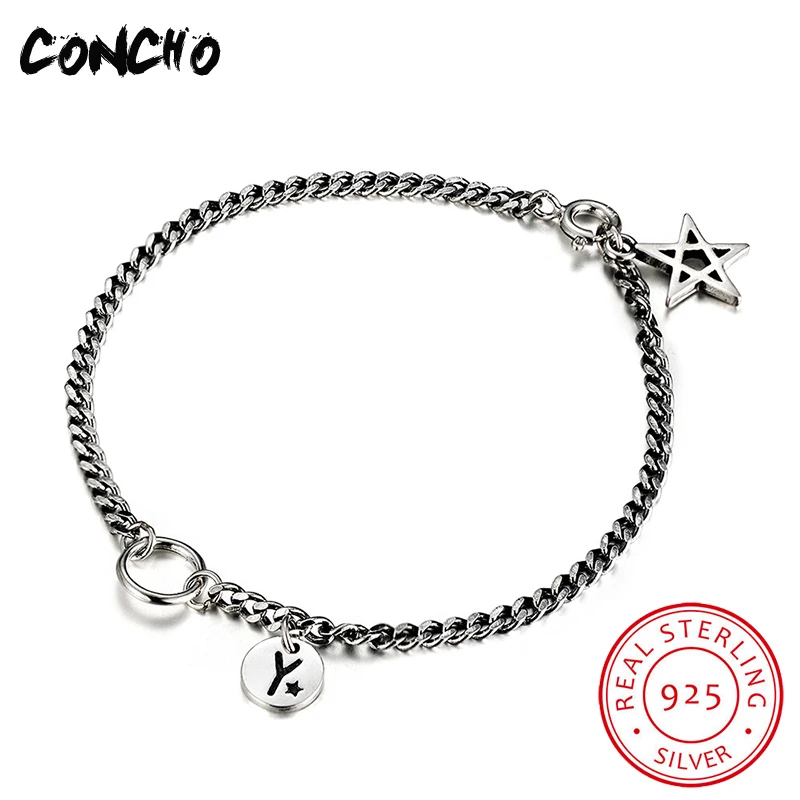 

Concho Jewelry 925 Sterling Star Shape Bracelet for Men Anniversary Design Gift 2018 Limited Quantity Original Fashion Jewelry
