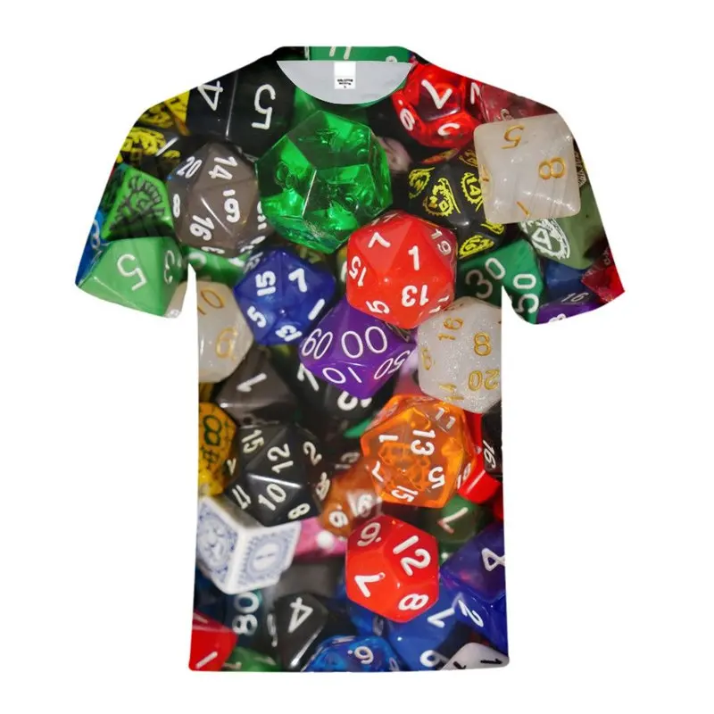 Men T-Shirt Fashion Luxury Harajuku Dice Poker Playing Cards 3D Printing Top Tees Men Short Sleeves O-Neck Casual Clothing Male
Men T-Shirt Fashion Luxury Harajuku Dice Poker Playing Cards 3D Printing Top Tees Men Short Sleeves O-Neck Casual Clothing Male