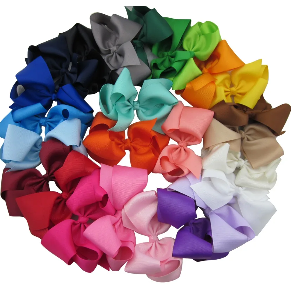 XIMA 5inch Grosgrain Ribbon Girls Boutique Bows with Clip for Children Hair Accessories 25pcs/lot Hair Ribbon Bows for Girls
XIMA 5inch Grosgrain Ribbon Girls Boutique Bows with Clip for Children Hair Accessories 25pcs/lot Hair Ribbon Bows for Girls