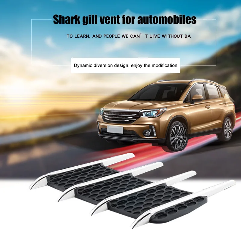 3D Car False Shark Vents Auto Stickers False Vent Decoration Strip Simulation Air Flow Intake Vent Side Fender Sticker Universal
3D Car False Shark Vents Auto Stickers False Vent Decoration Strip Simulation Air Flow Intake Vent Side Fender Sticker Universal