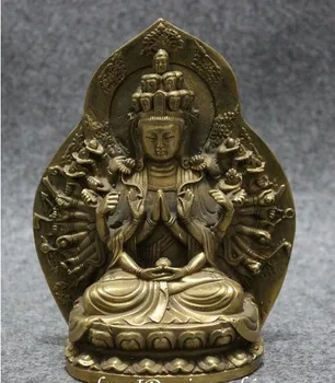 YM 307 Tibet Brass Buddhism 1000 Hands Kwan-yin GuanYin Buddha Avalokitesvara Statue
YM 307 Tibet Brass Buddhism 1000 Hands Kwan-yin GuanYin Buddha Avalokitesvara Statue